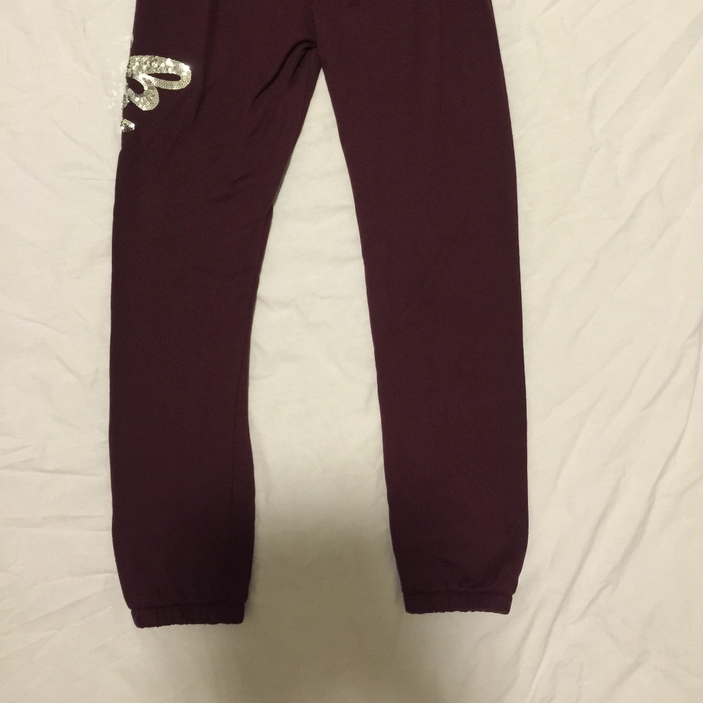 NWT Victoria Secret Pink Sequin Jogger Pants S - Picture 4 of 5